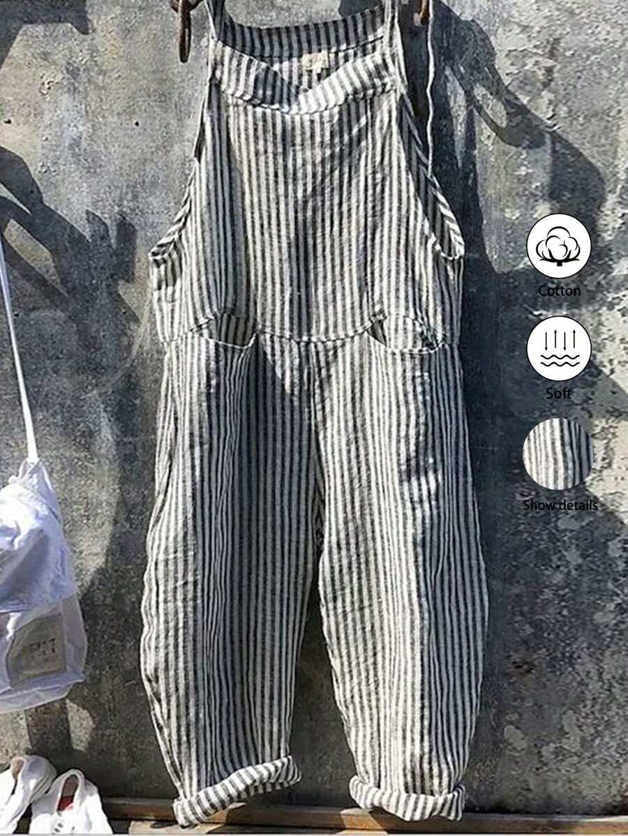 Cleo | Striped Summer Jumpsuit