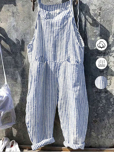 Cleo | Striped Summer Jumpsuit