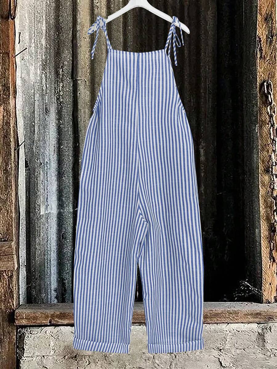 Cleo | Striped Summer Jumpsuit