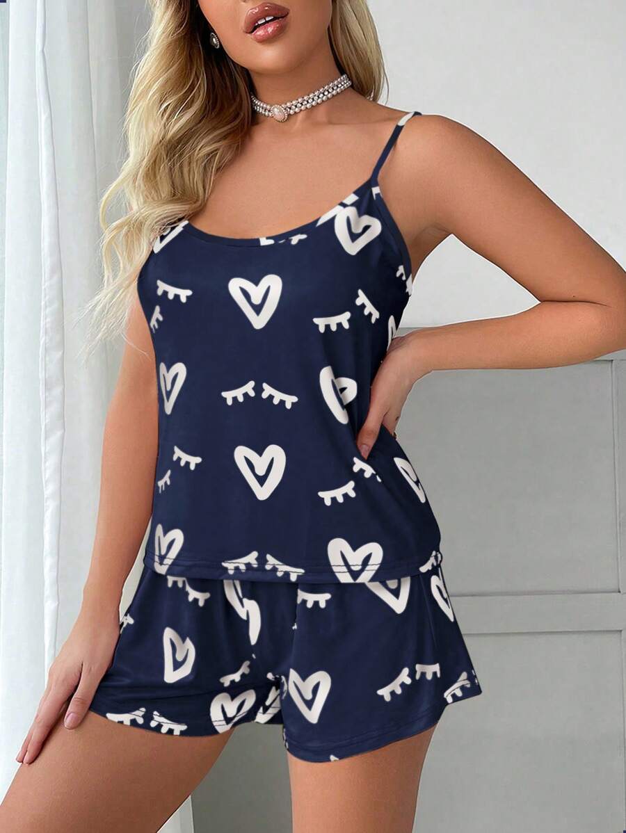 Bella | Heart & Eyelash PJ Set