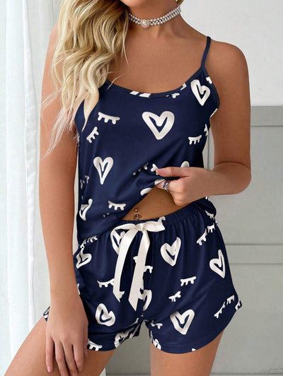 Bella | Heart & Eyelash PJ Set