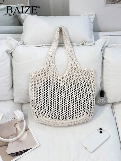Breezy | Woven Beach Tote Bag