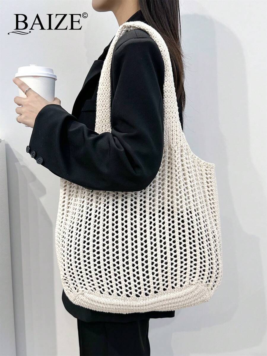 Breezy | Woven Beach Tote Bag