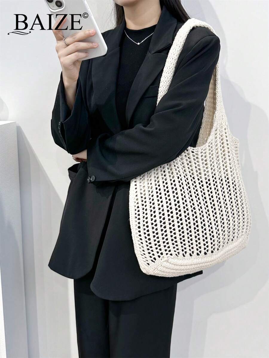 Breezy | Woven Beach Tote Bag