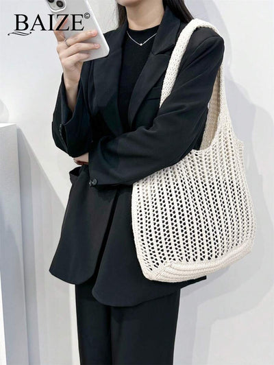 Breezy | Woven Beach Tote Bag