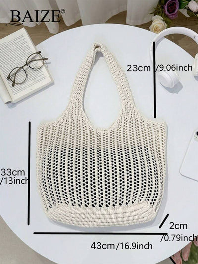 Breezy | Woven Beach Tote Bag