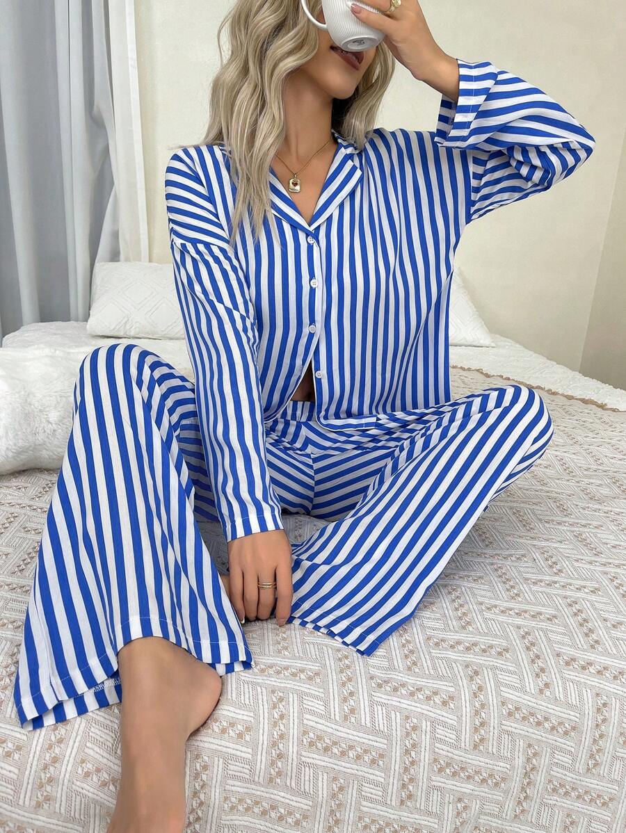 Ember | Cozy Stripe Pyjama Set