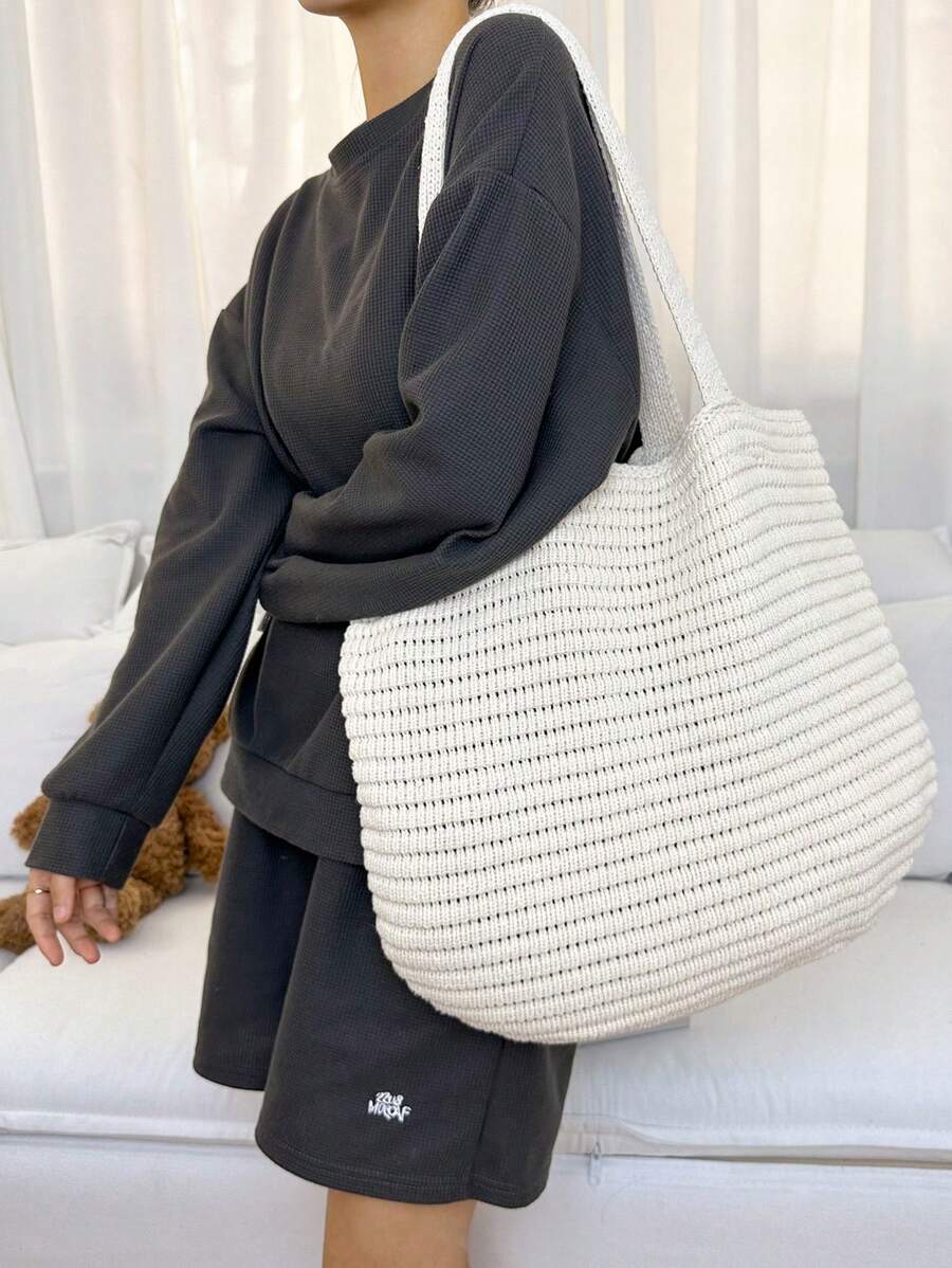 Breezy | Woven Beach Tote Bag