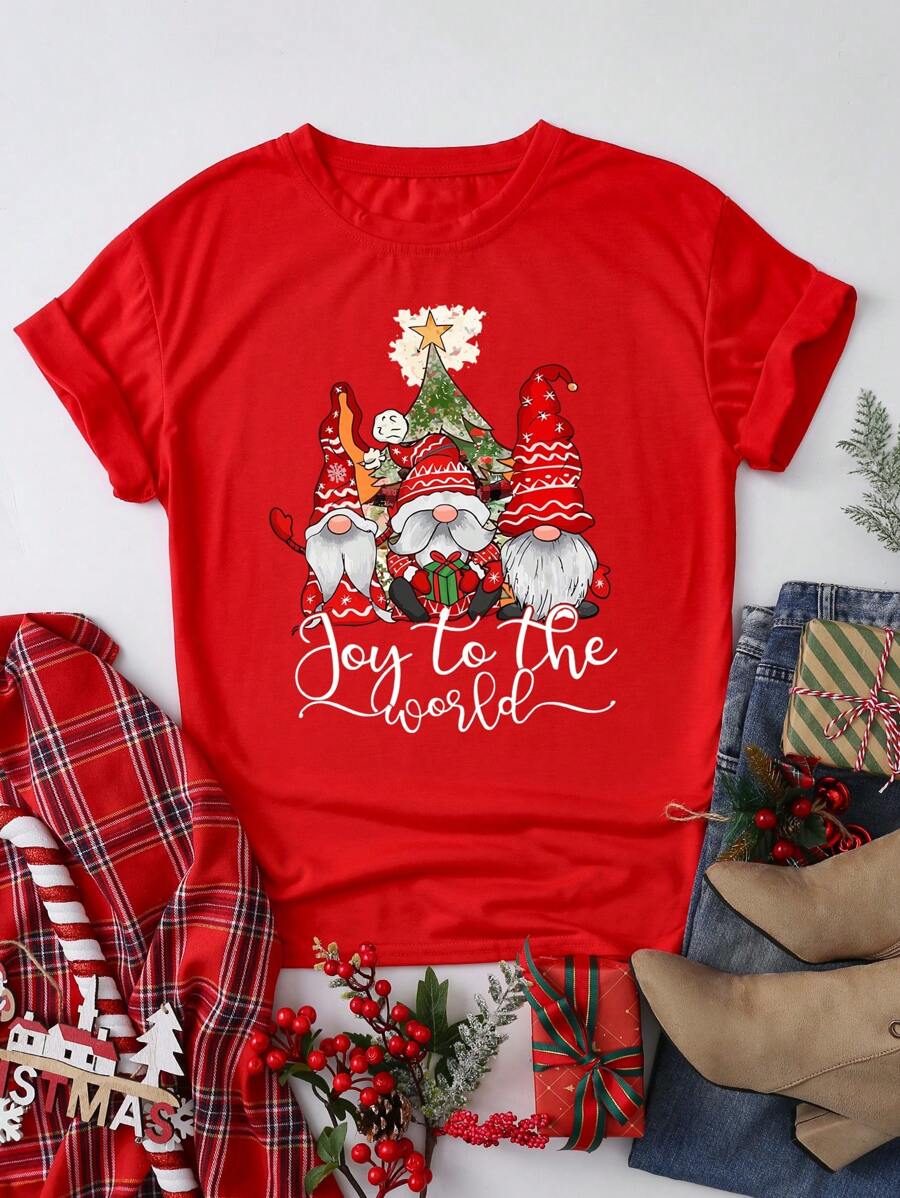 Jolly | Festive Santa Chick T-Shirt