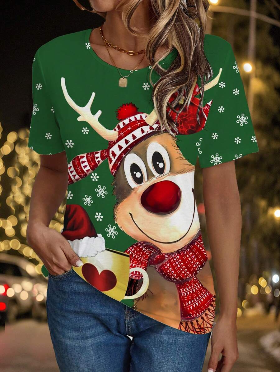 Luna | Casual Christmas Tee