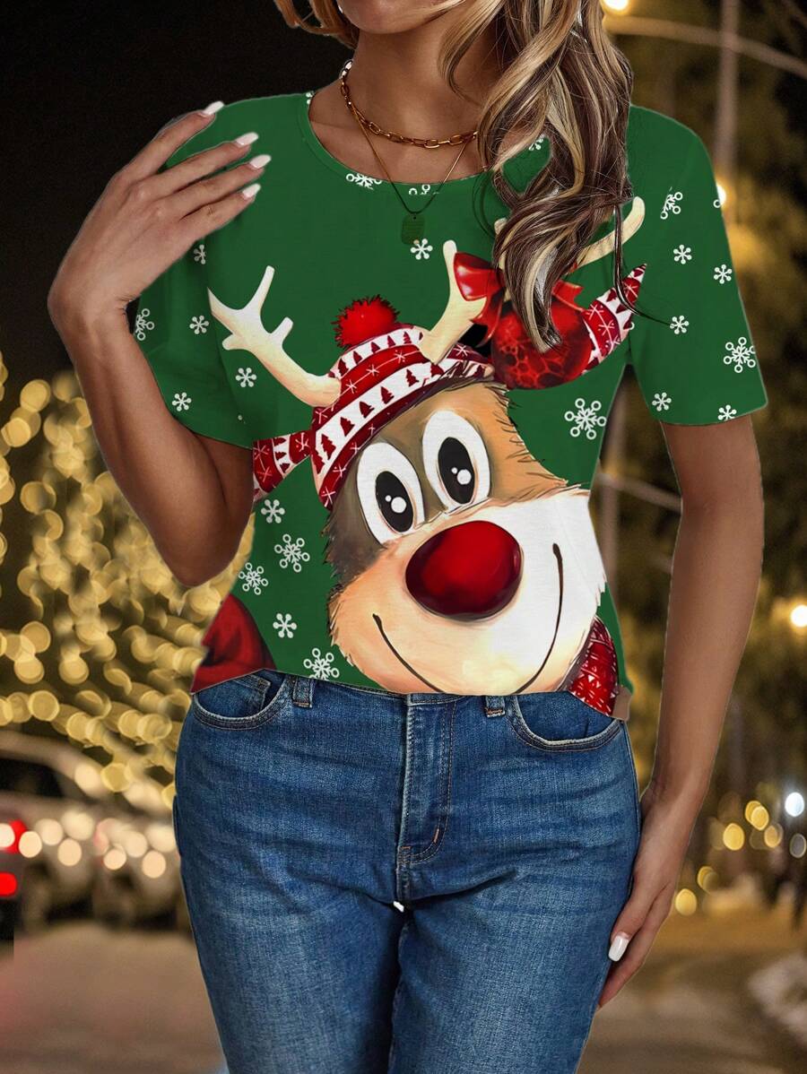 Luna | Casual Christmas Tee