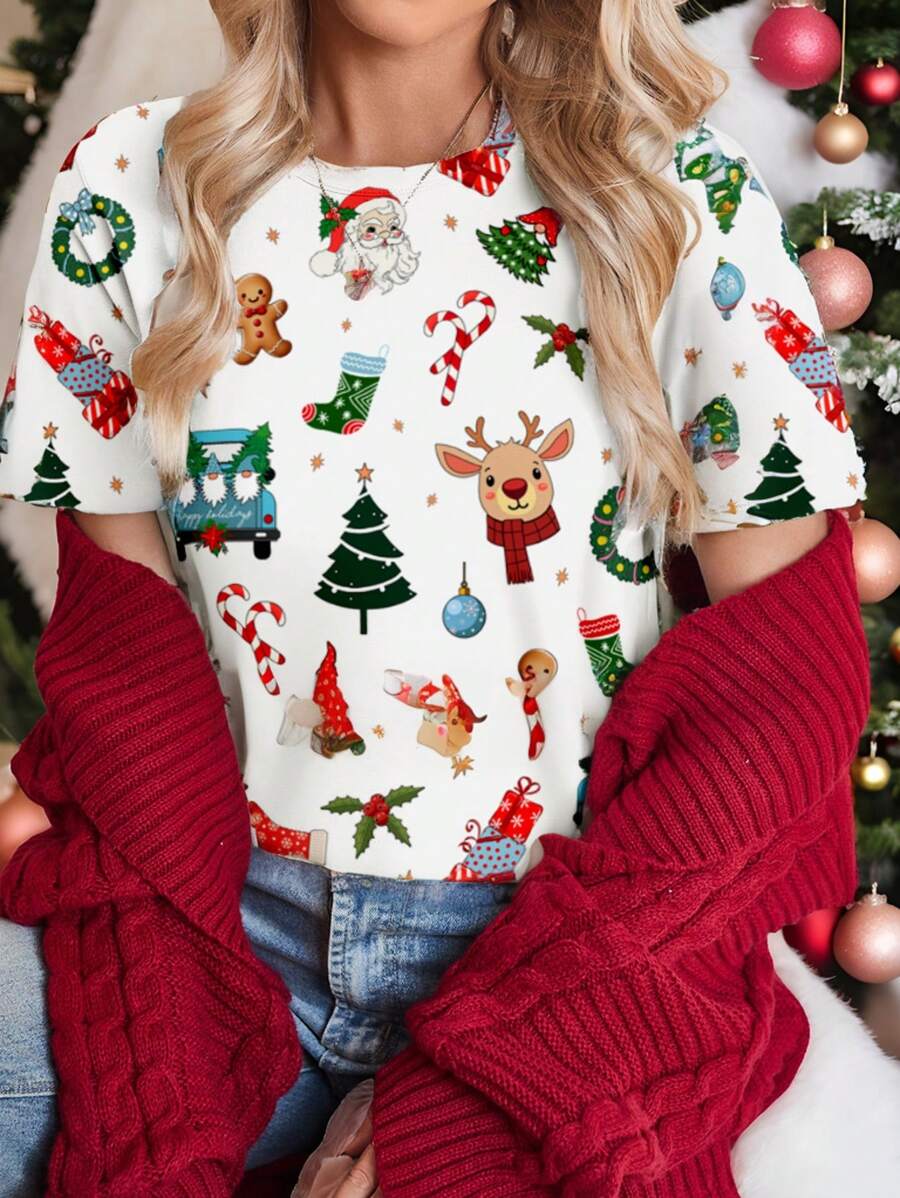 Luna | Casual Christmas Tee