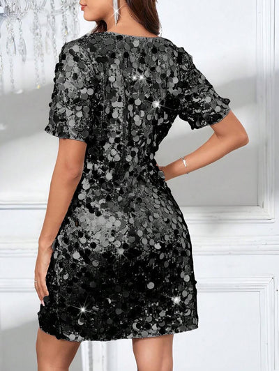 LuxeBelle | Shimmering Cocktail Dress