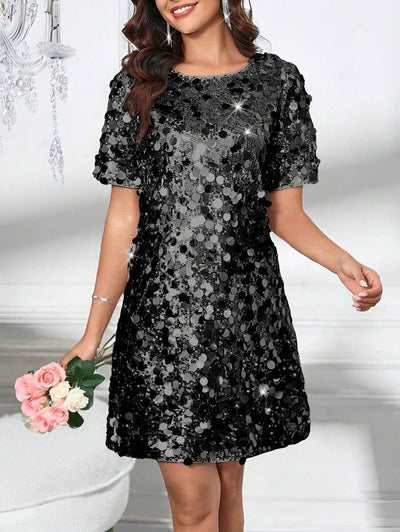 LuxeBelle | Shimmering Cocktail Dress