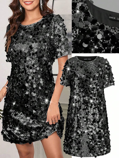 LuxeBelle | Shimmering Cocktail Dress