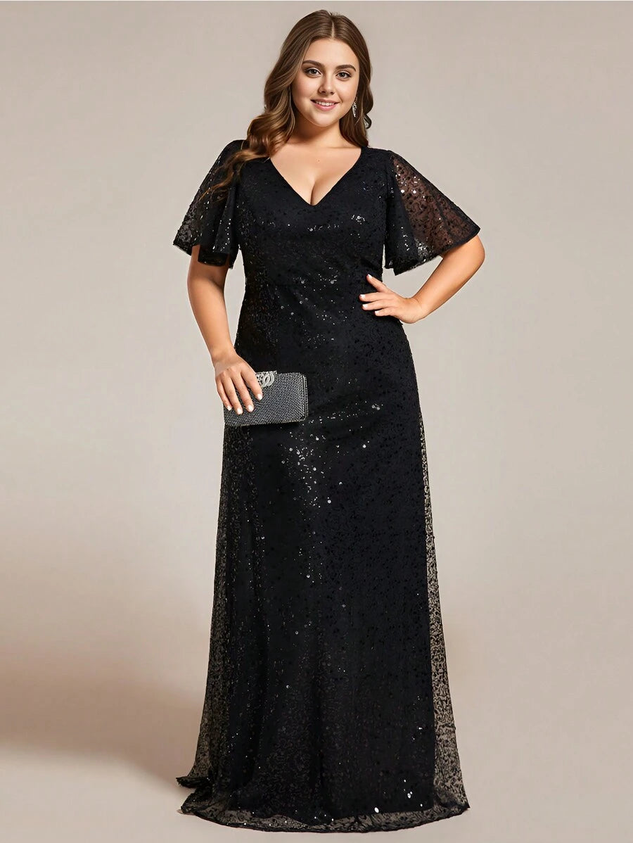 Celeste | Elegant Sequined Formal Dress