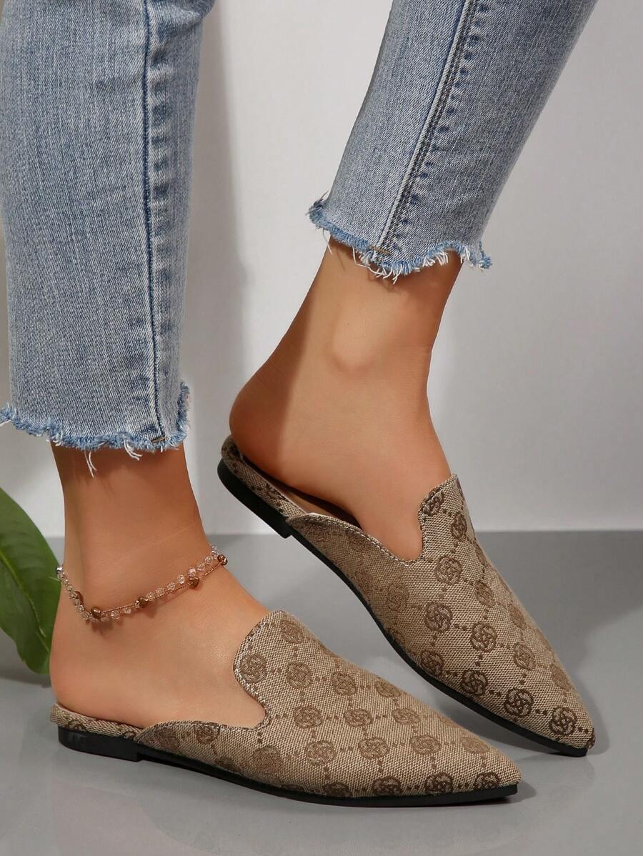 Feline | Chic Leopard Print Mules