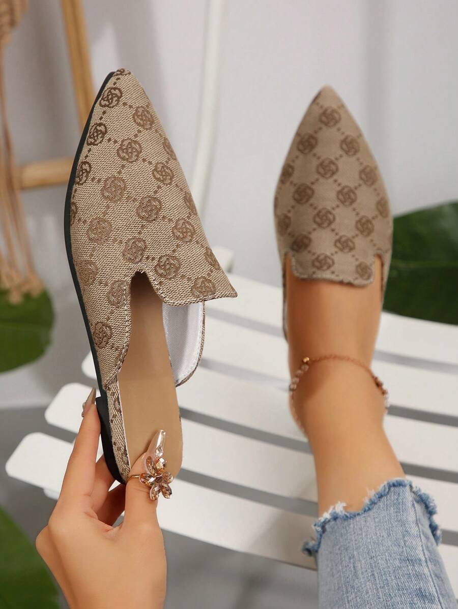 Feline | Chic Leopard Print Mules