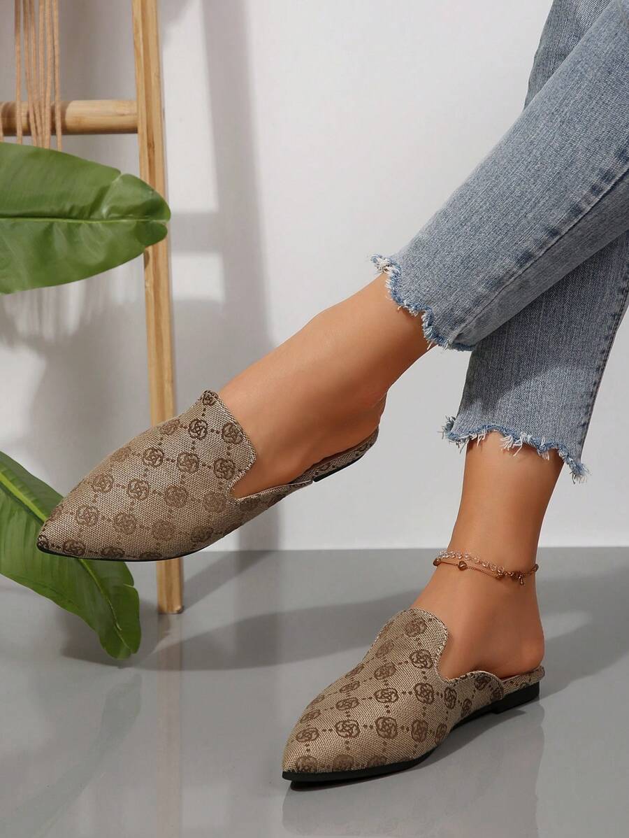 Feline | Chic Leopard Print Mules