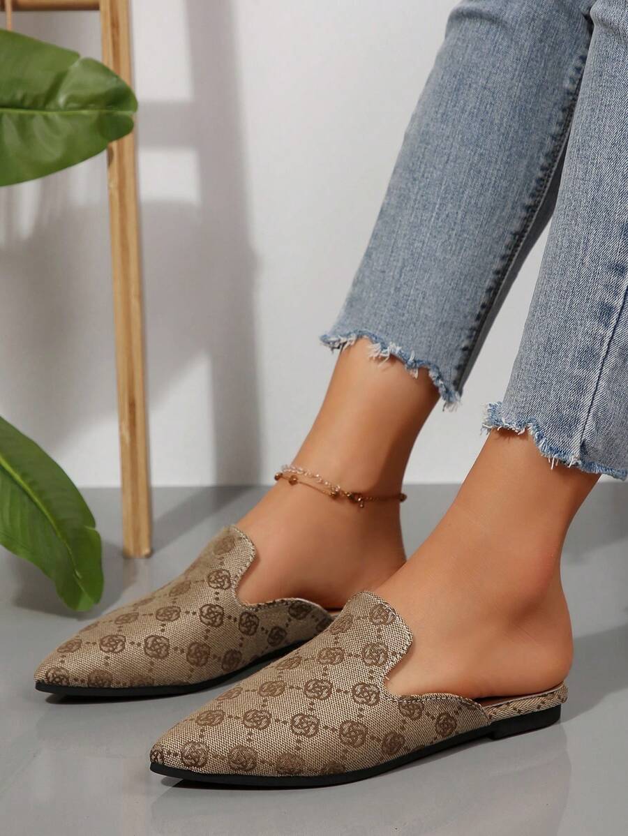 Feline | Chic Leopard Print Mules