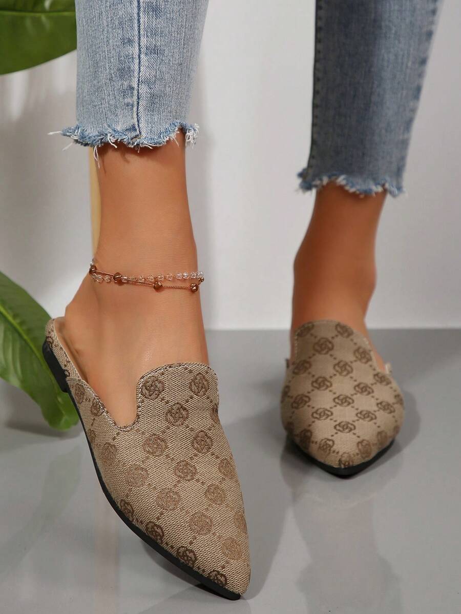 Feline | Chic Leopard Print Mules