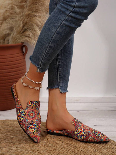 Feline | Chic Leopard Print Mules