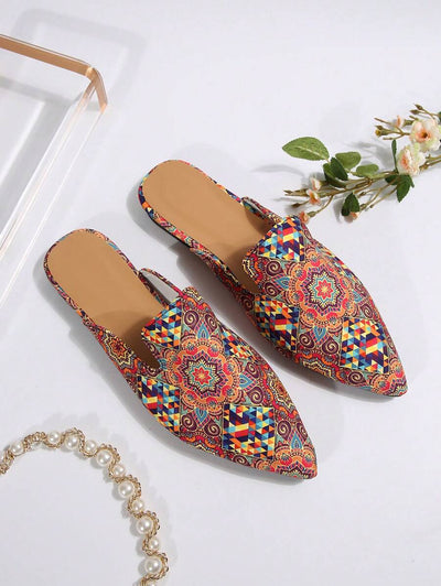 Feline | Chic Leopard Print Mules