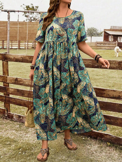 Breezy | Tropical Print Holiday Dress