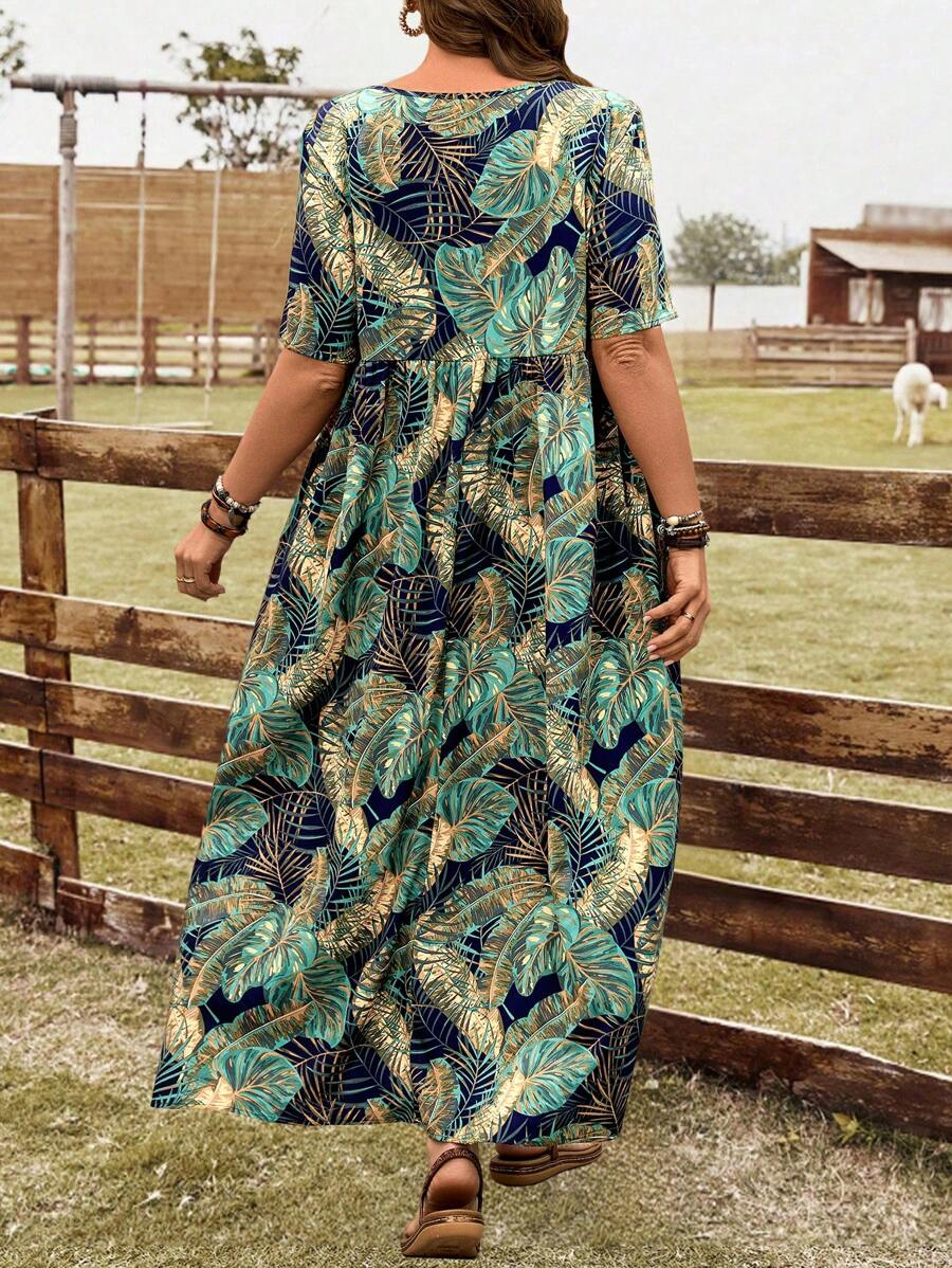 Breezy | Tropical Print Holiday Dress