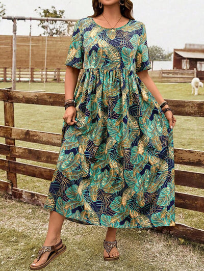 Breezy | Tropical Print Holiday Dress