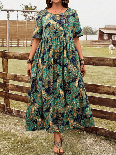 Breezy | Tropical Print Holiday Dress