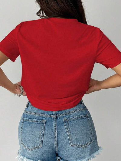 Jolly | Festive Santa Chick T-Shirt