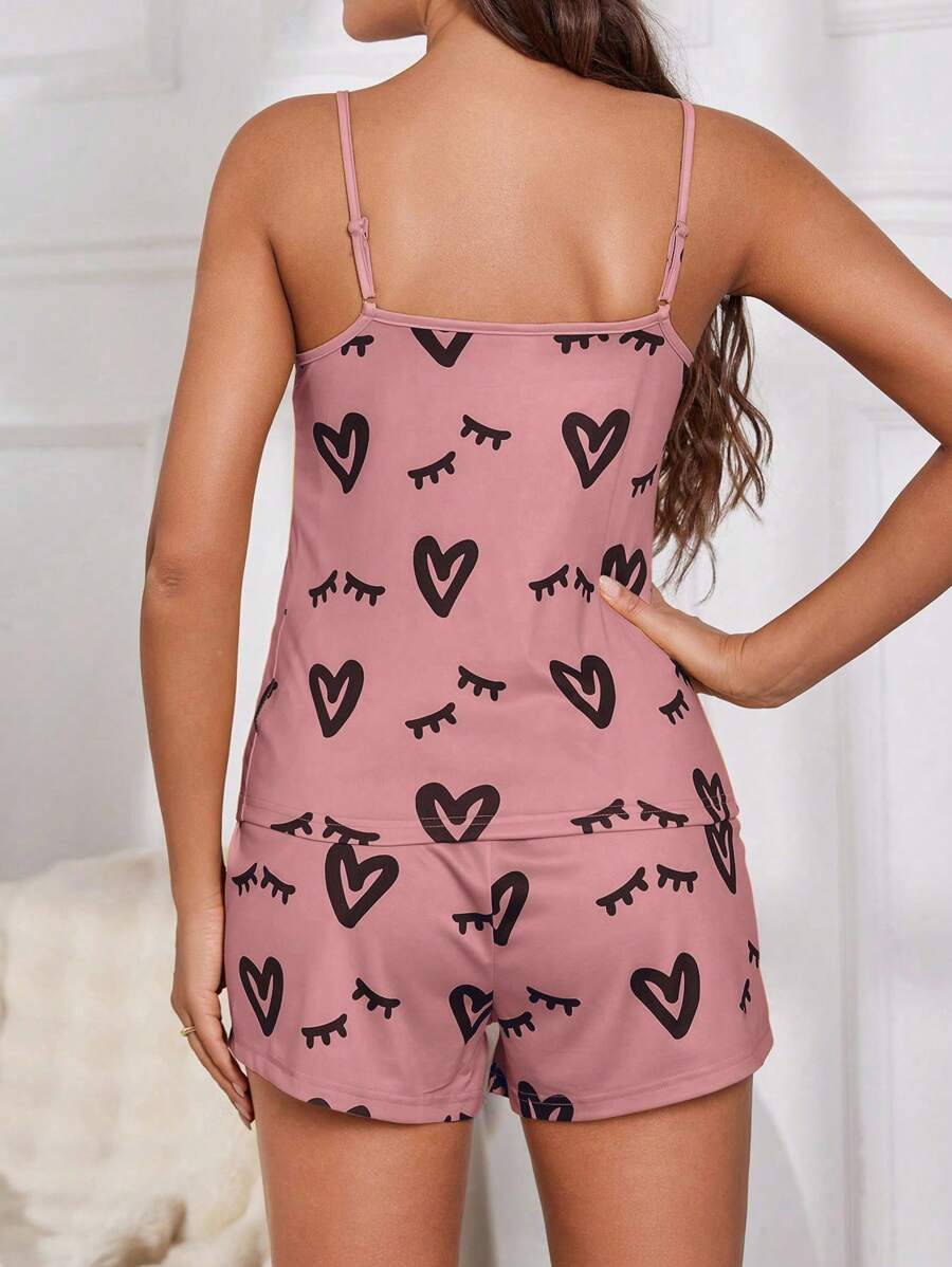 Bella | Heart & Eyelash PJ Set