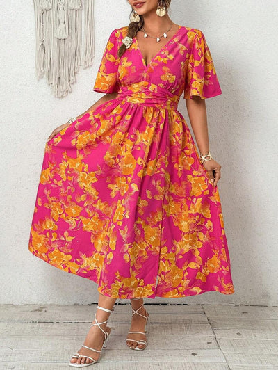 Emery | Elegant V-Neck Midi Dress