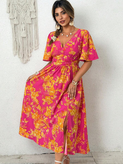 Emery | Elegant V-Neck Midi Dress