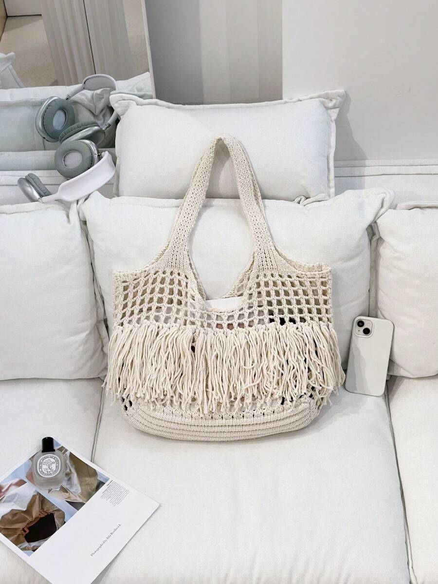 Breezy | Woven Beach Tote Bag