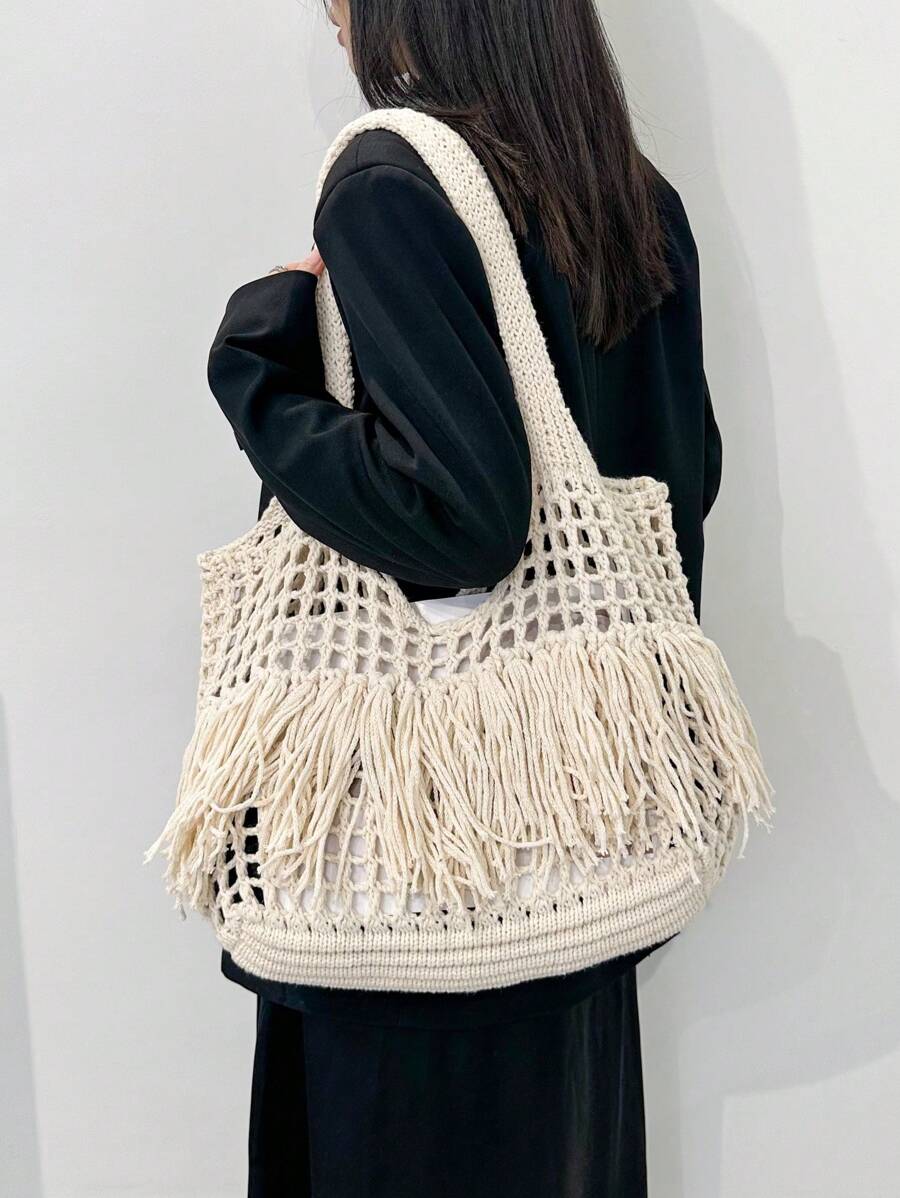 Breezy | Woven Beach Tote Bag