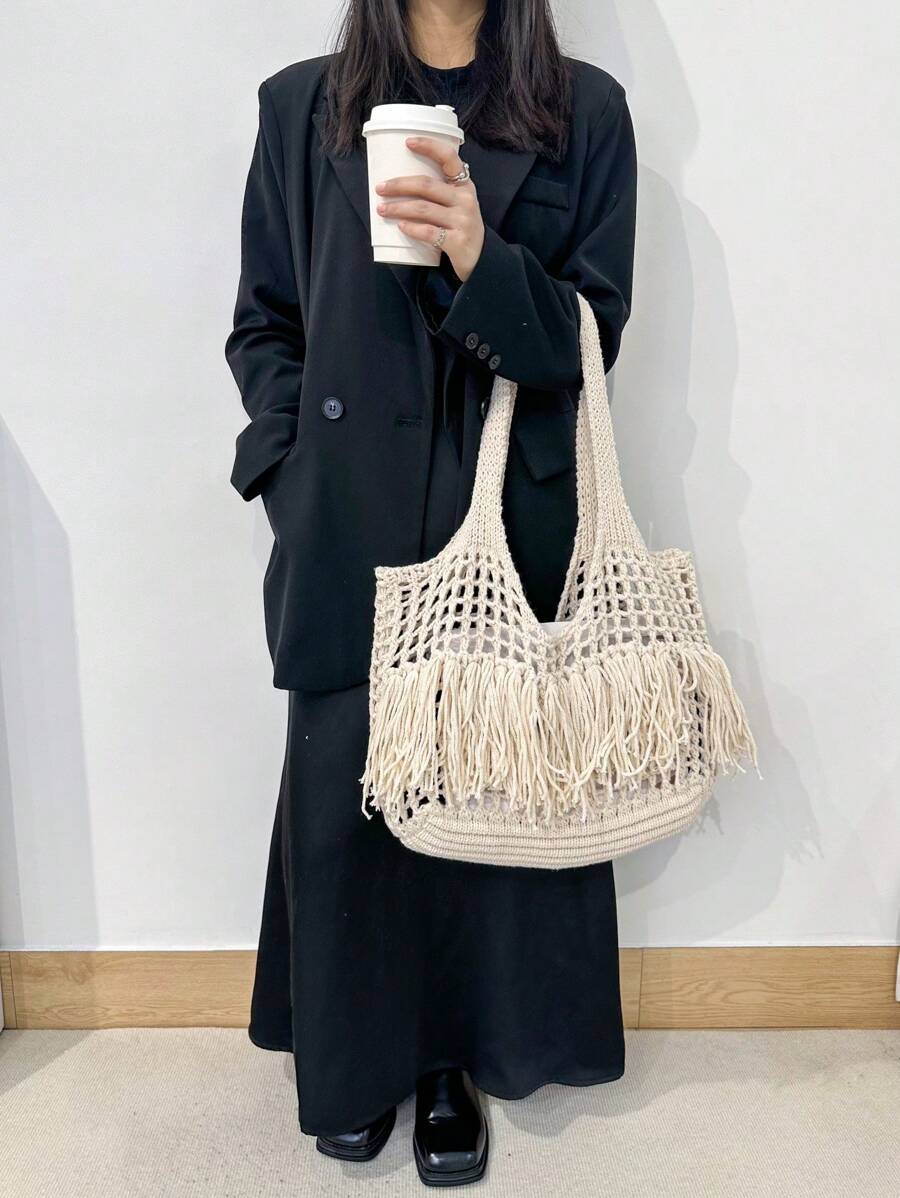 Breezy | Woven Beach Tote Bag