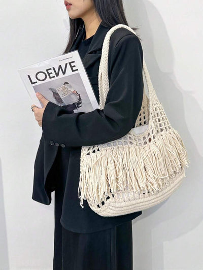 Breezy | Woven Beach Tote Bag