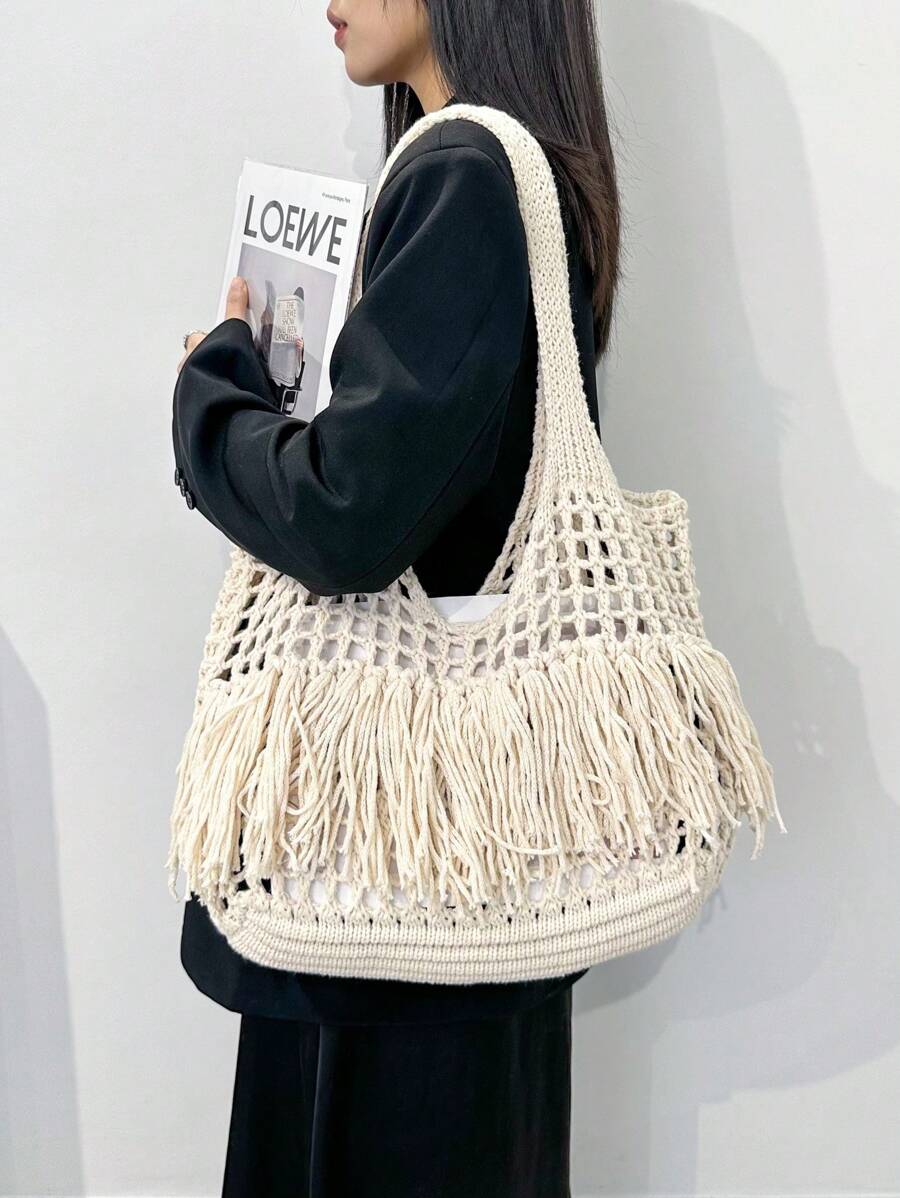 Breezy | Woven Beach Tote Bag