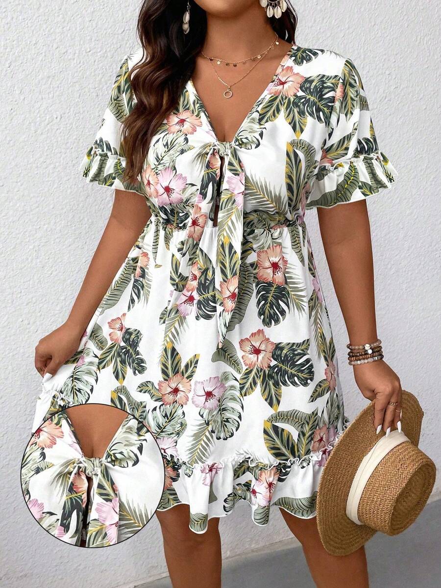 Flora | Floral Tie Summer Dress
