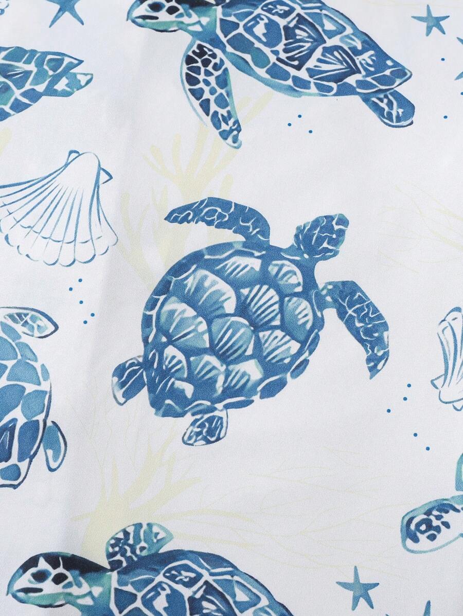 Coral | Ocean Turtle Pajama Set