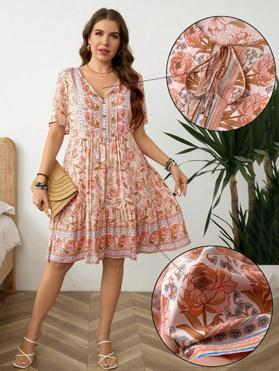 Flora | Plus Size Floral Dress