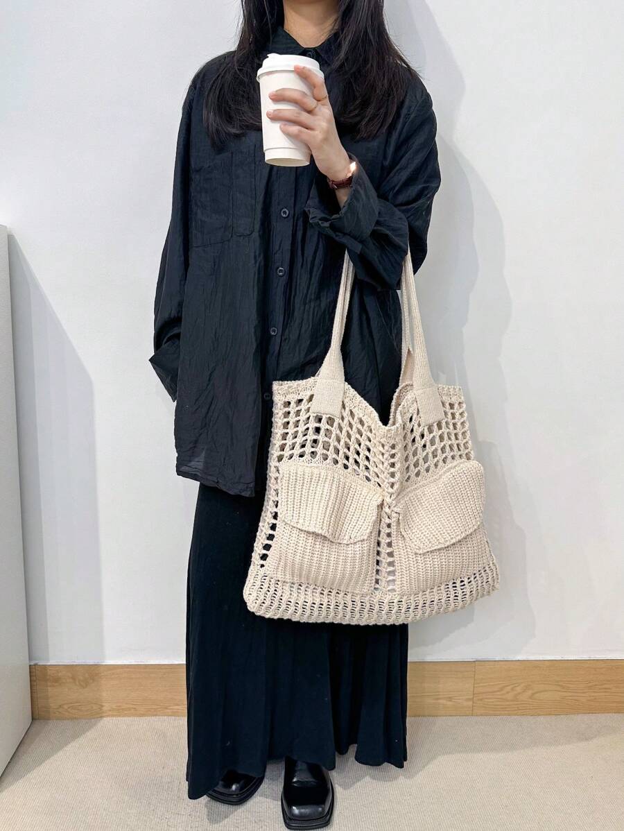 Breezy | Woven Beach Tote Bag