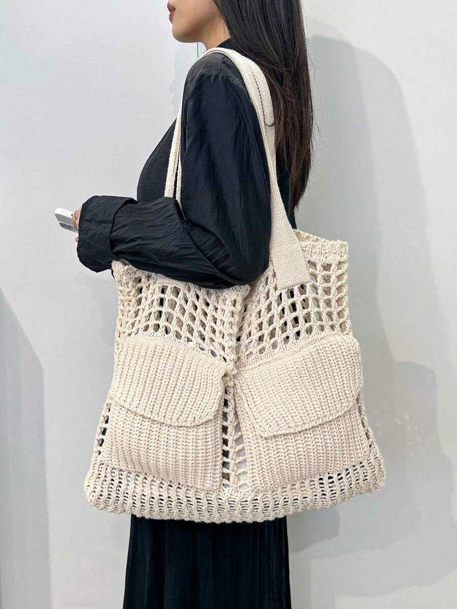 Breezy | Woven Beach Tote Bag