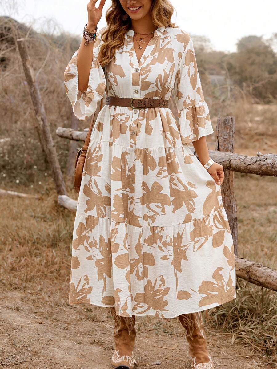 Breezy | Floral A-Line Dress