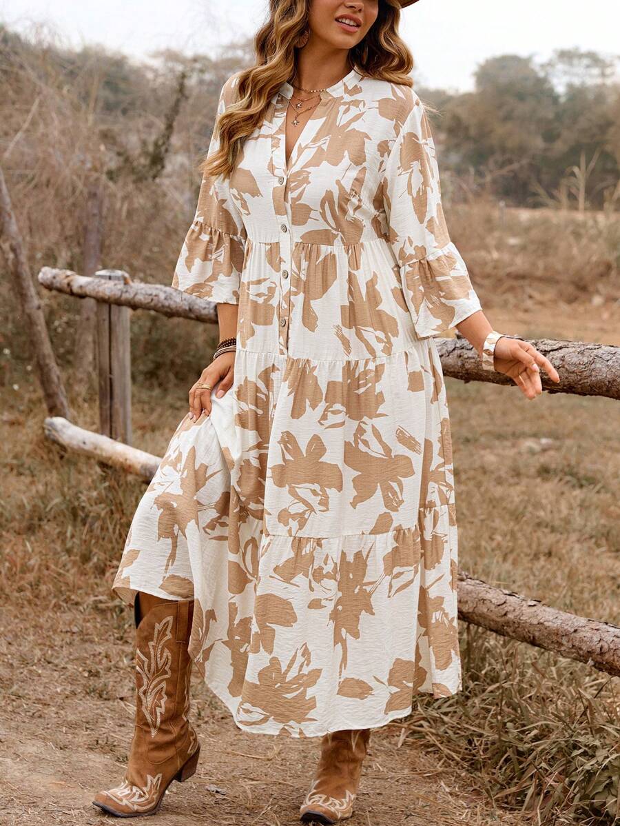 Breezy | Floral A-Line Dress