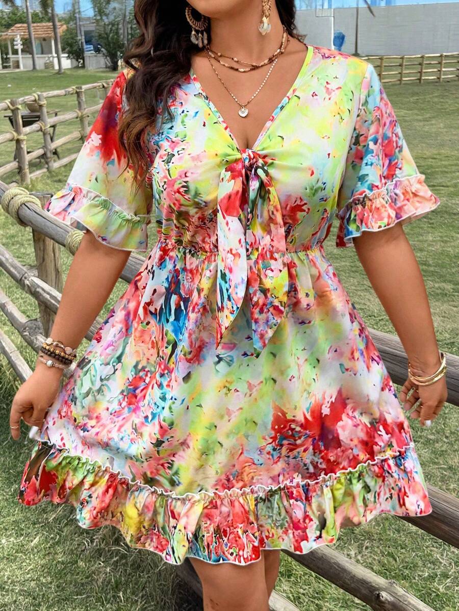 Flora | Floral Tie Summer Dress