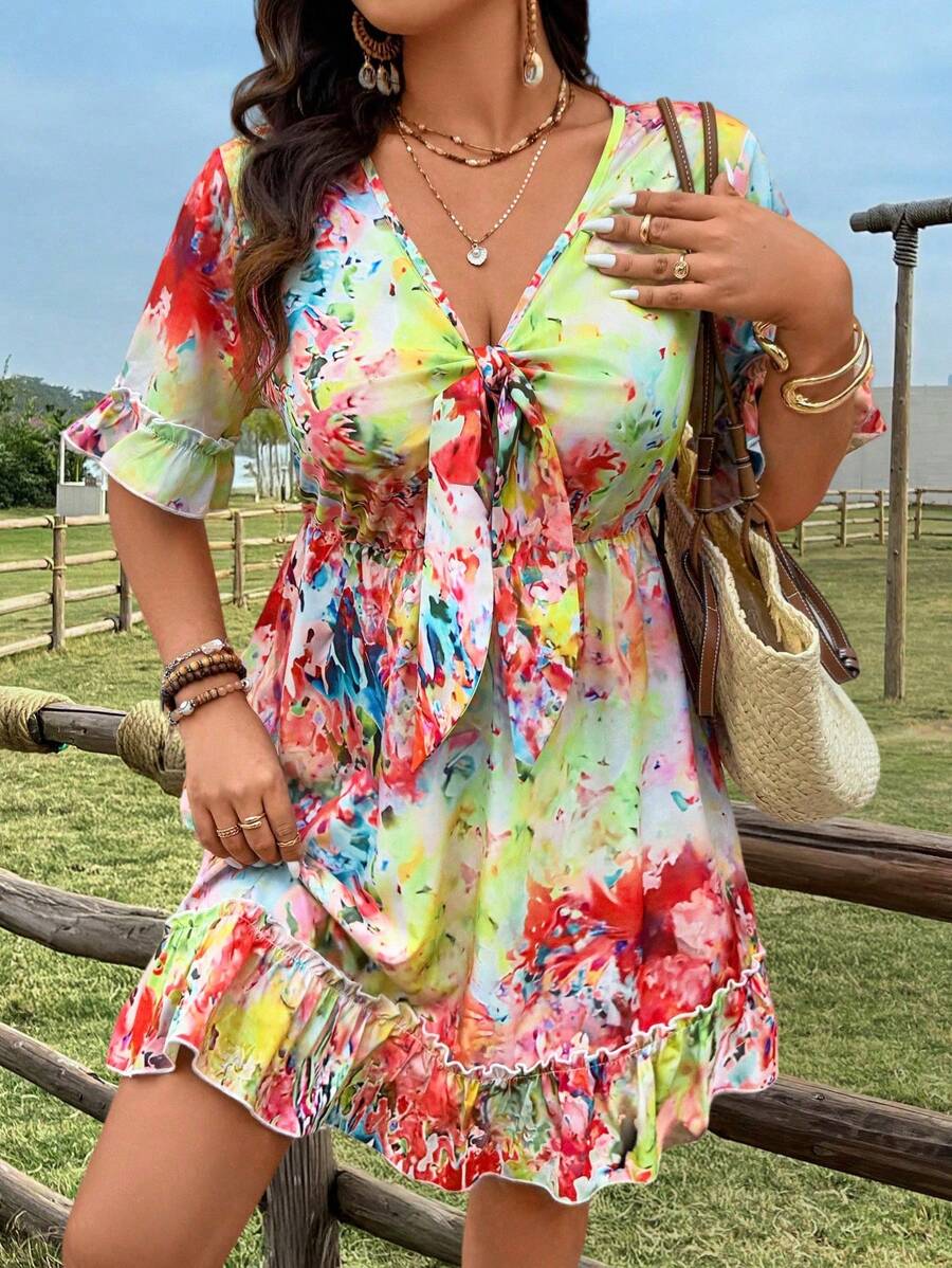 Flora | Floral Tie Summer Dress