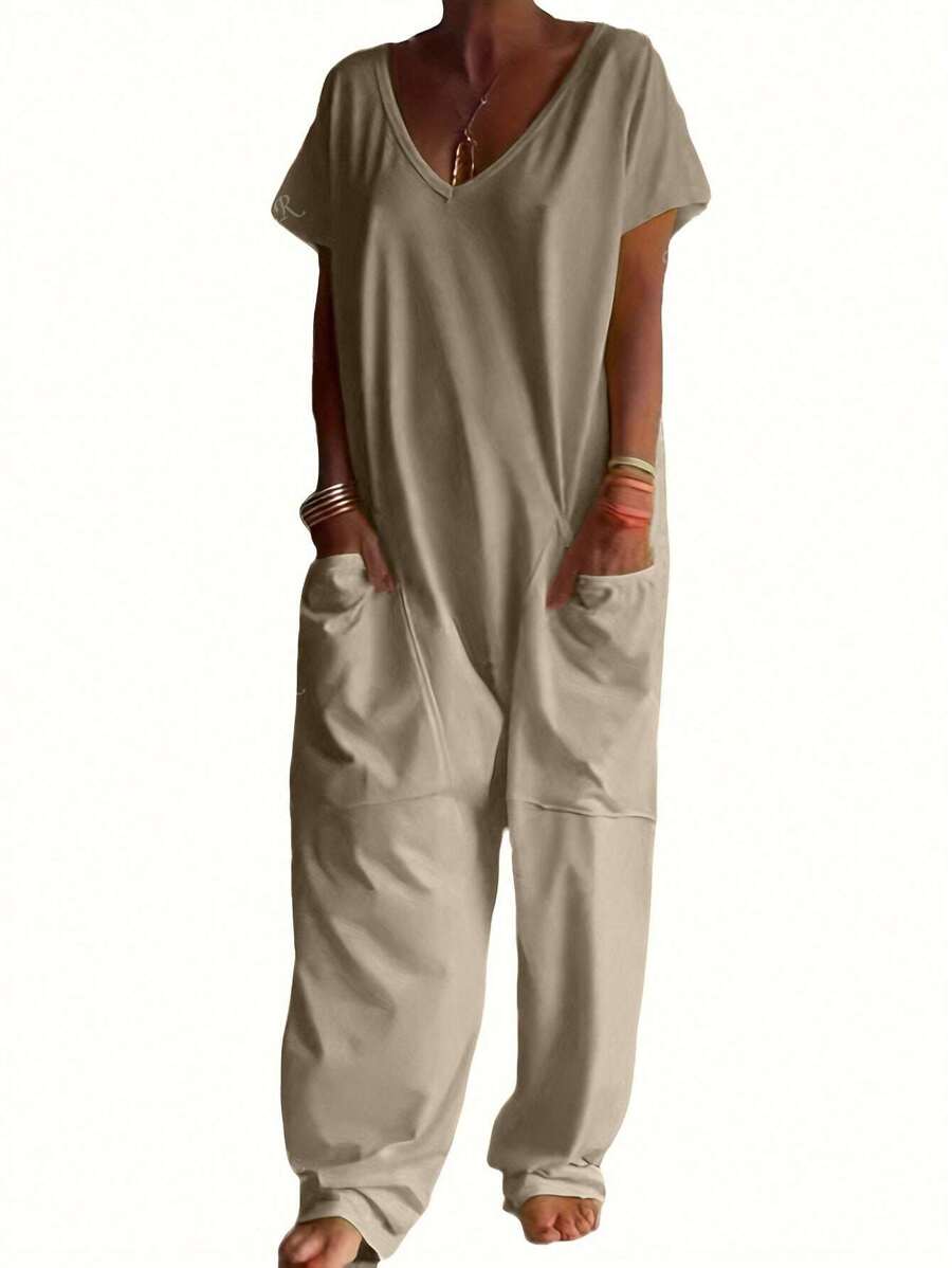 Nala | Casual V-Neck Jumpsuit
